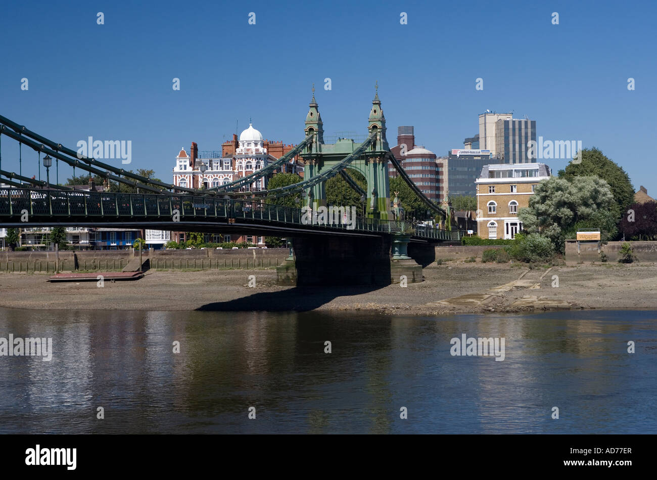 Hammersmith Bridge London England Stock Photo Alamy