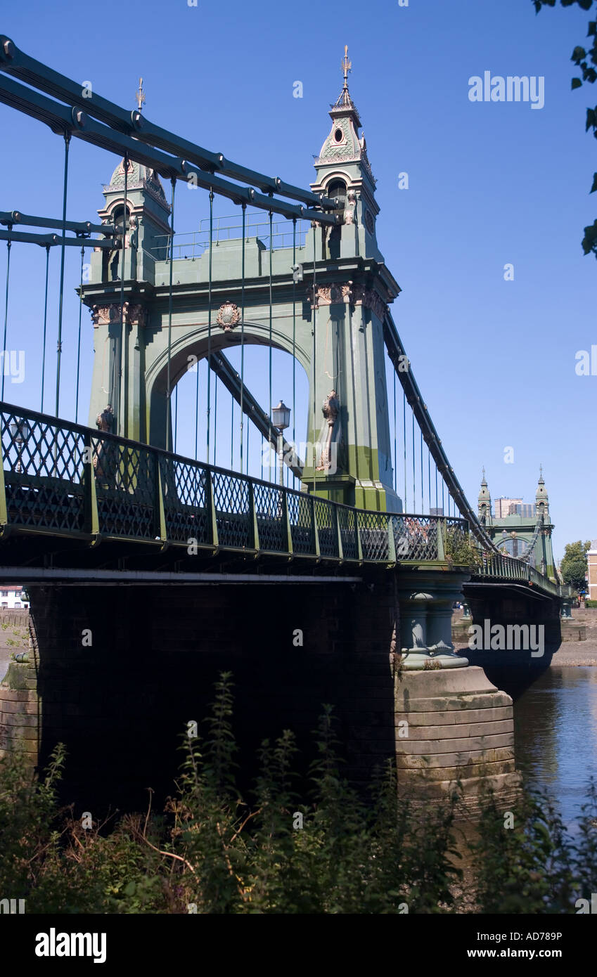 Hammersmith Bridge London England Stock Photo Alamy