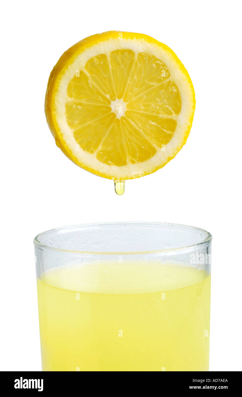 Lemon juice lemonade Stock Photo Alamy
