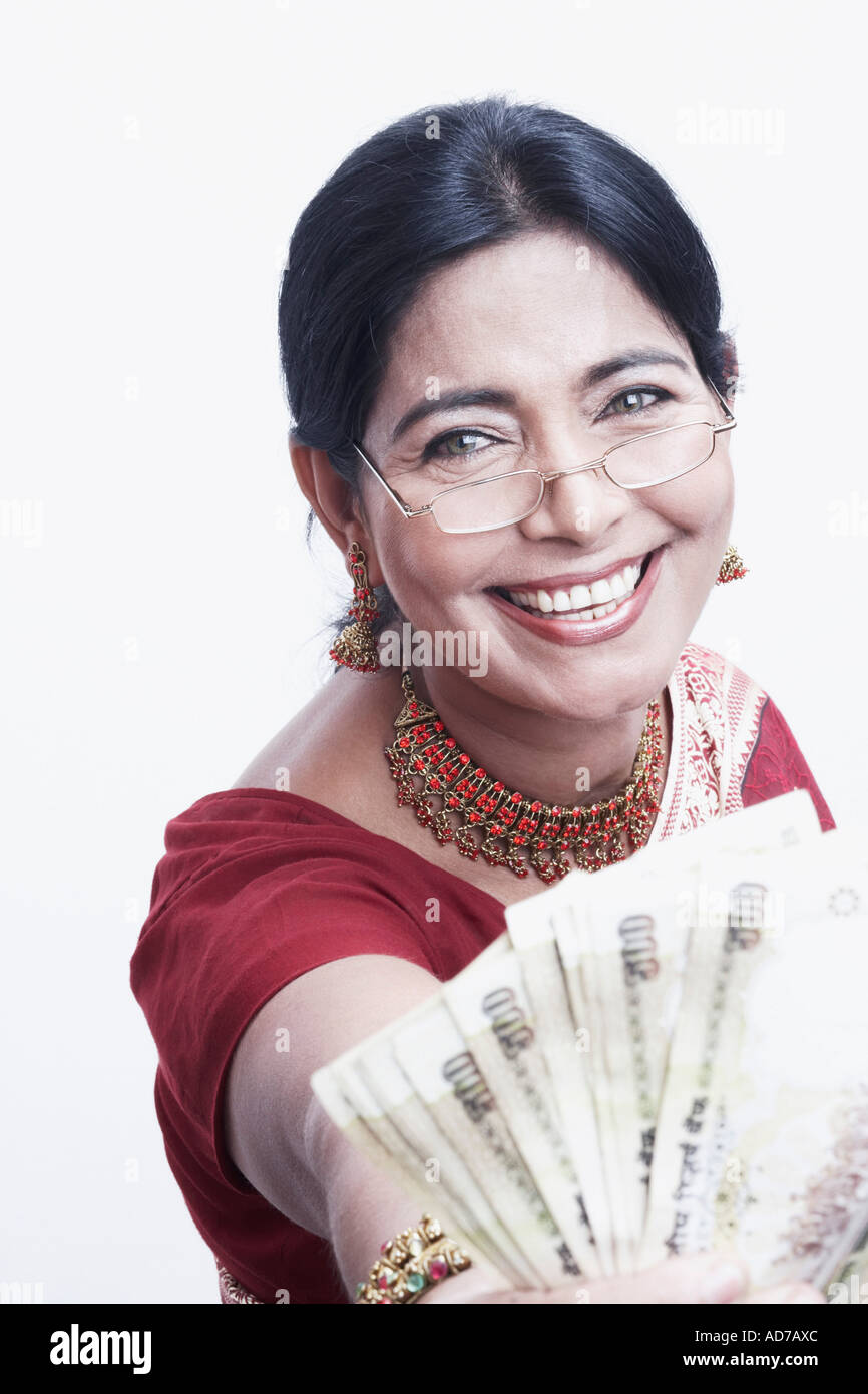 Indian mature woman hi-res stock photography and images - Alamy