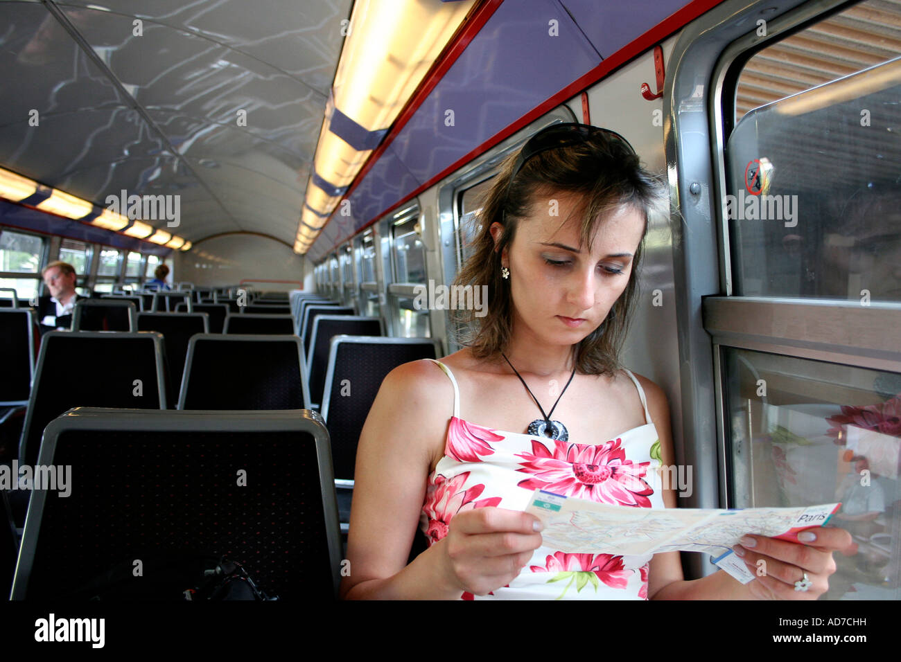 Paris, RER train Stock Photo - Alamy