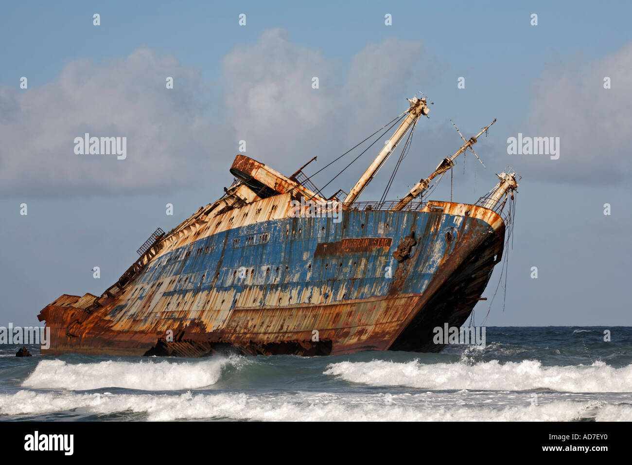 shipwreck American Star an Playa de Garcey near Pajara Fuerteventura