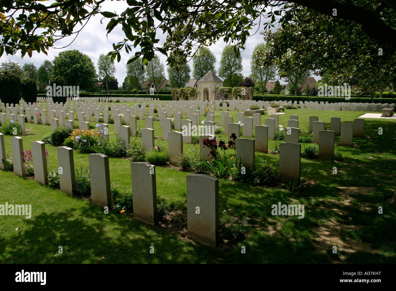 La Delivrande War Cemetery Douvres Normandy France Stock Photo
