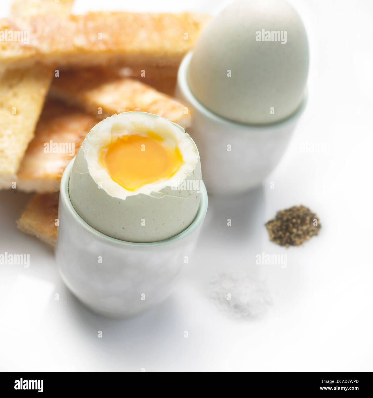 soft boiled eggs and toast soldiers Stock Photo Alamy