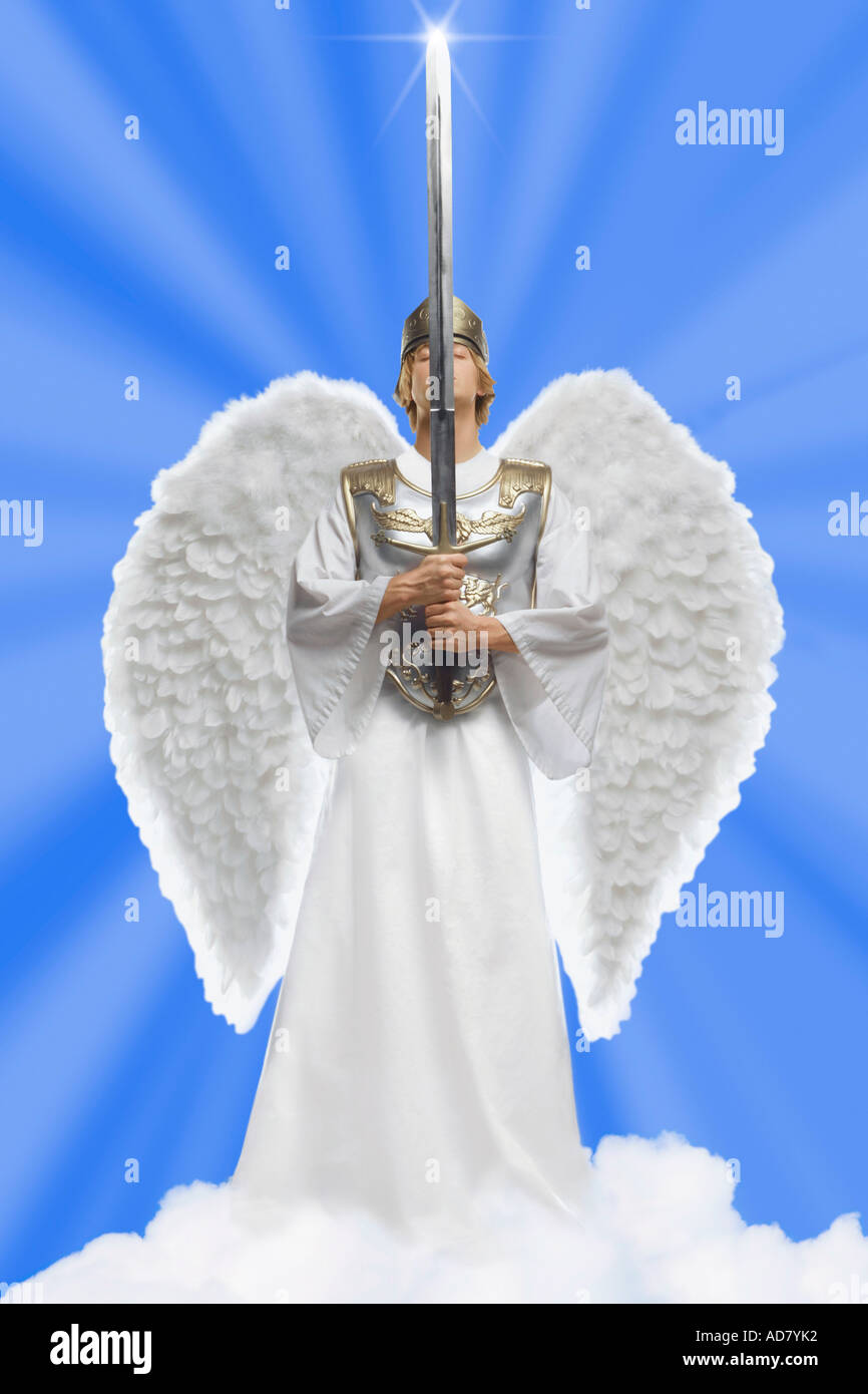 Angel with sword hi-res stock photography and images - Alamy