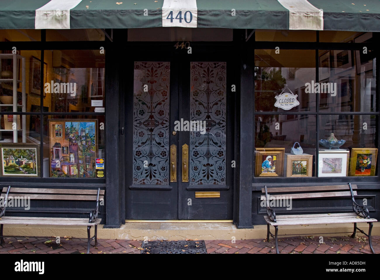 Exterior of an art gallery in Savannah USA Stock Photo Alamy