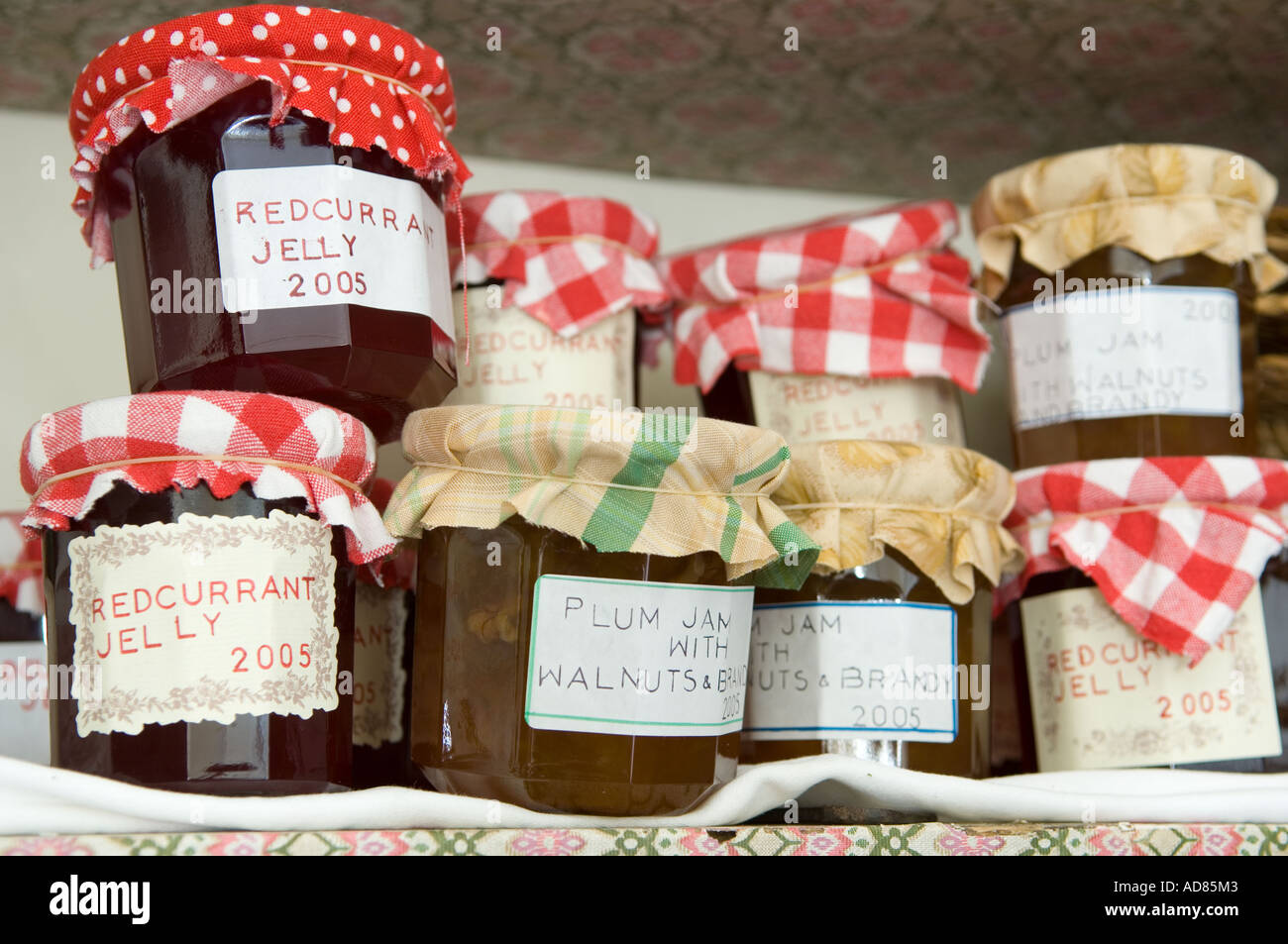 English food jam jar glass marmalade conserve hires stock photography