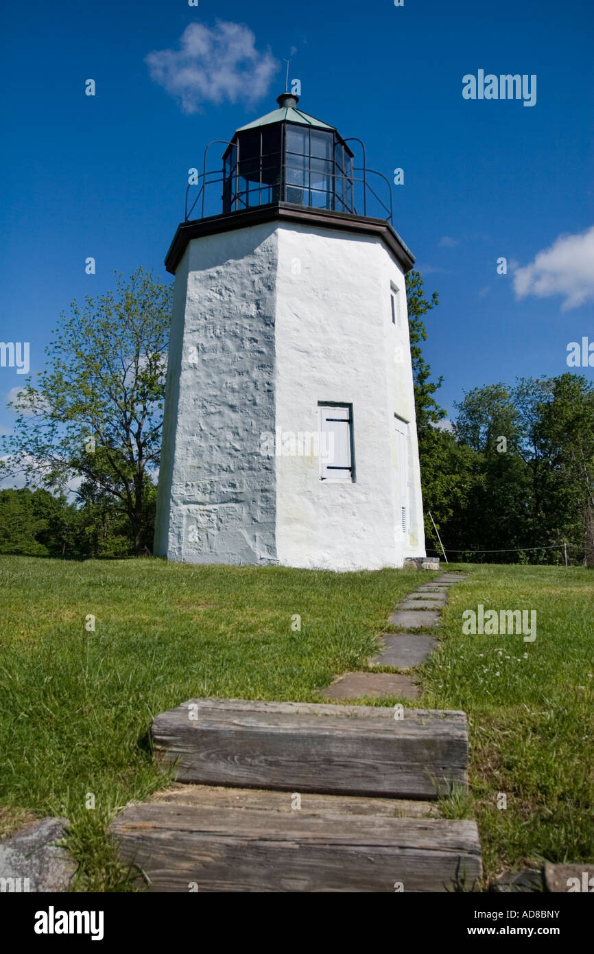 Stony Point Lighthouse Hudson Valley New York oldest on the river site of Revolutionary War battle Stock Photo