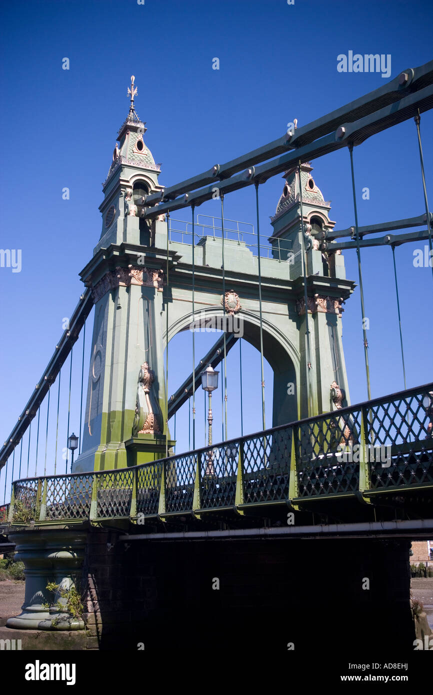 Hammersmith Bridge London England Stock Photo Alamy