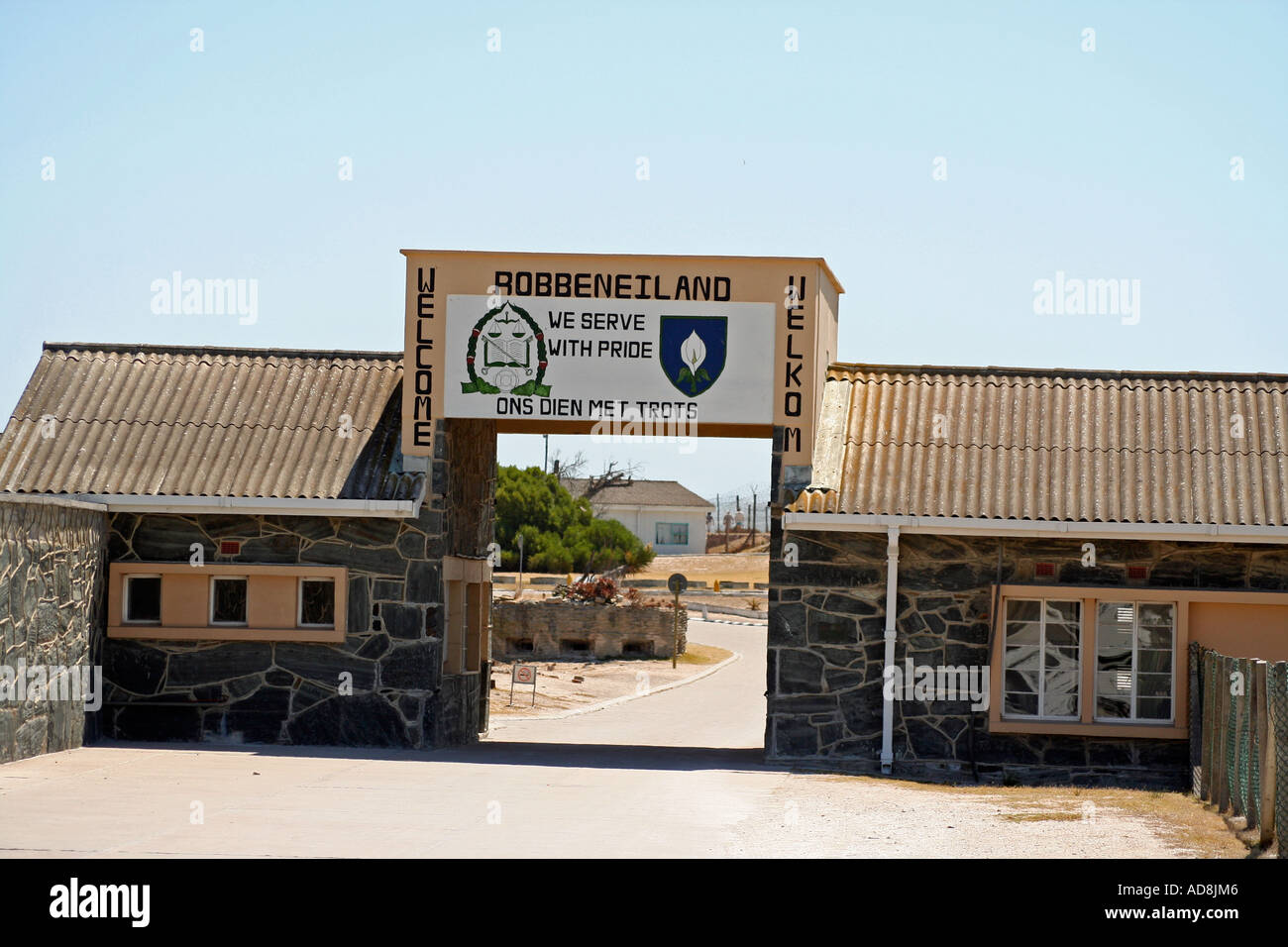 Entrance to robben island prison South Africa Stock Photo Alamy