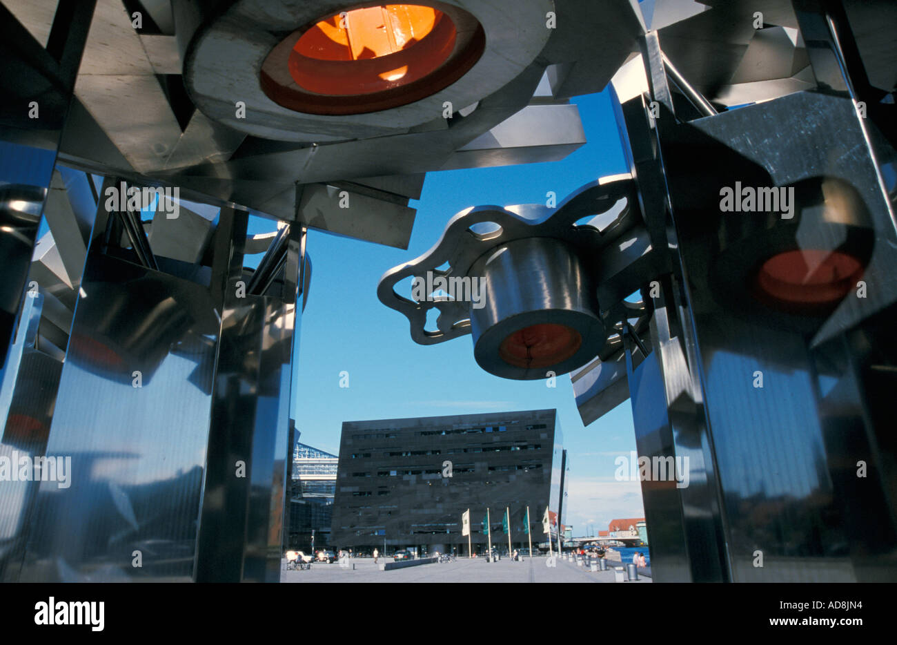 Copenhagen, Royal Library, Black diamond, waterfront building Stock ...