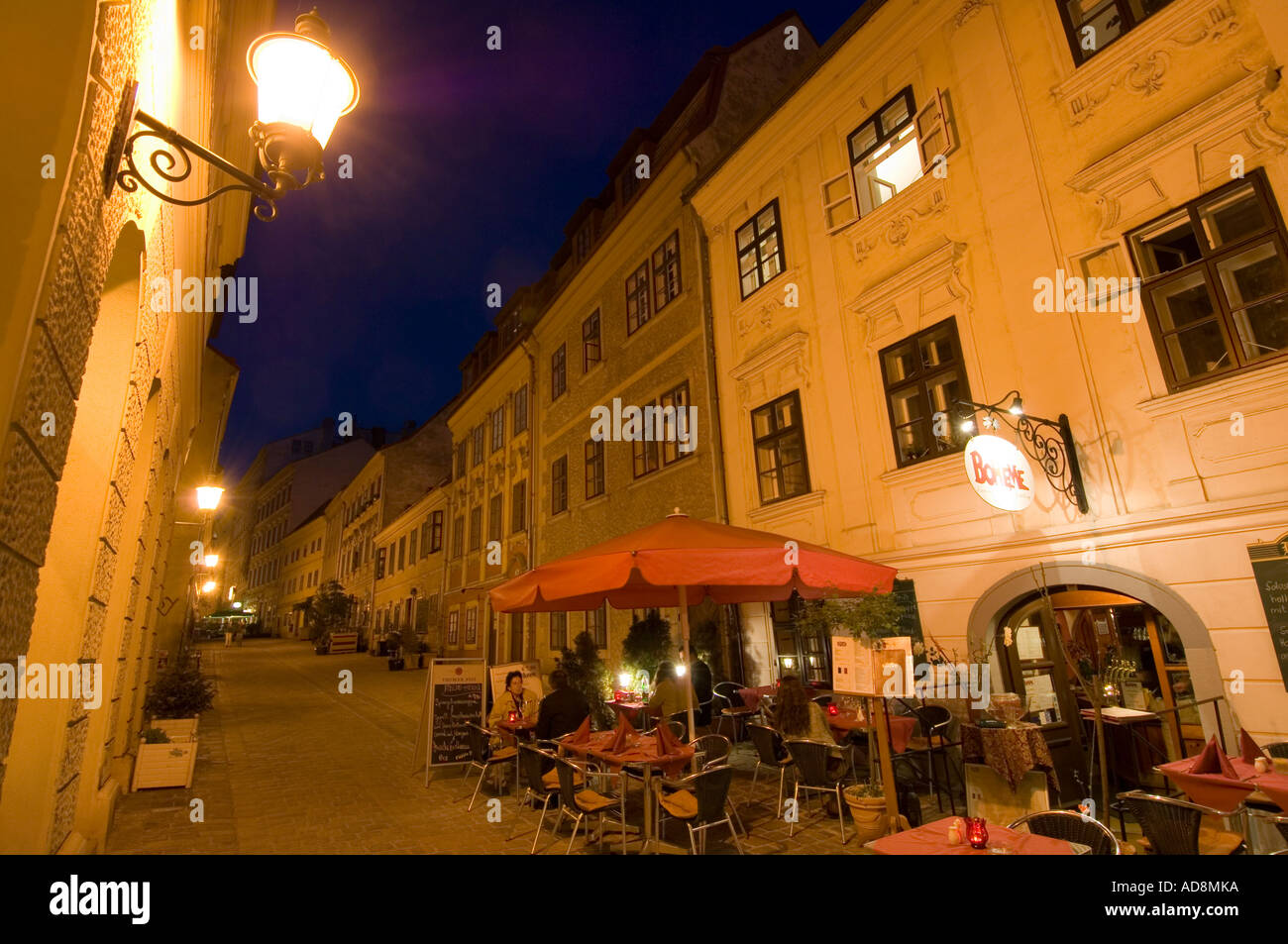 Vienna, Spittelberg, Restaurant Boheme Stock Photo