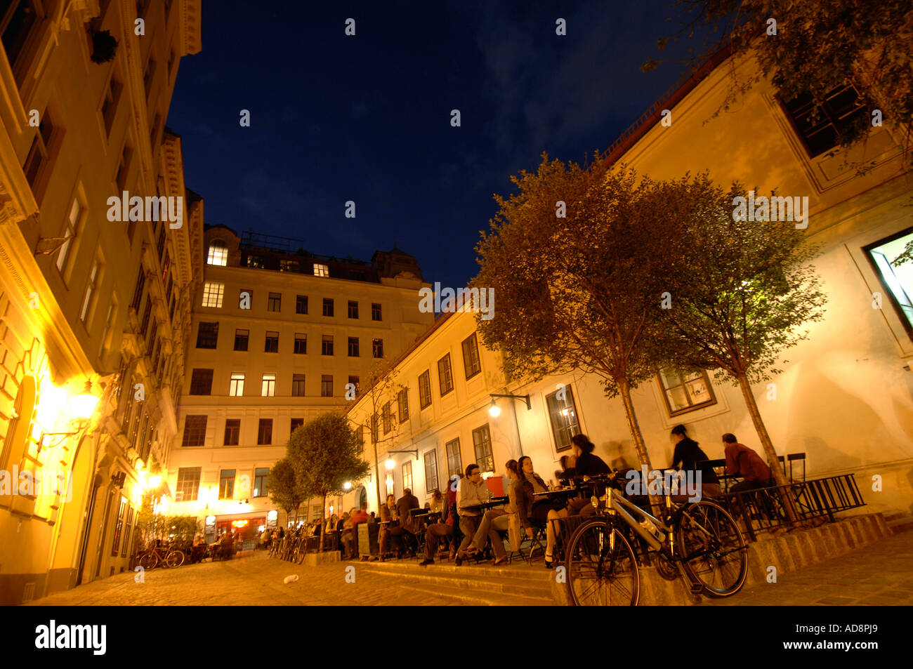 Vienna Spittelberg restaurant Amerlingbeisl Lux Stock Photo