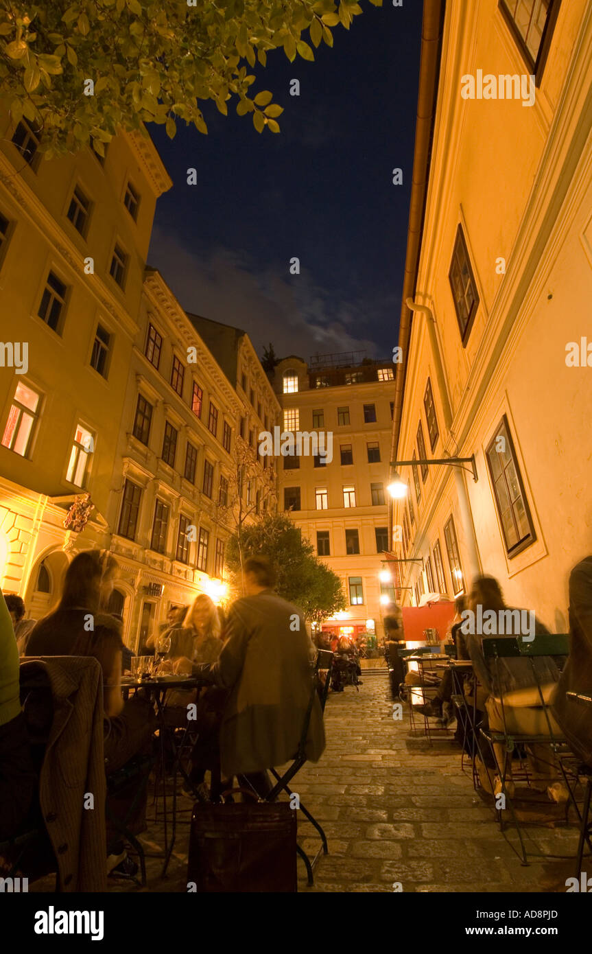 Vienna, Spittelberg, restaurant Amerlingbeisl Stock Photo