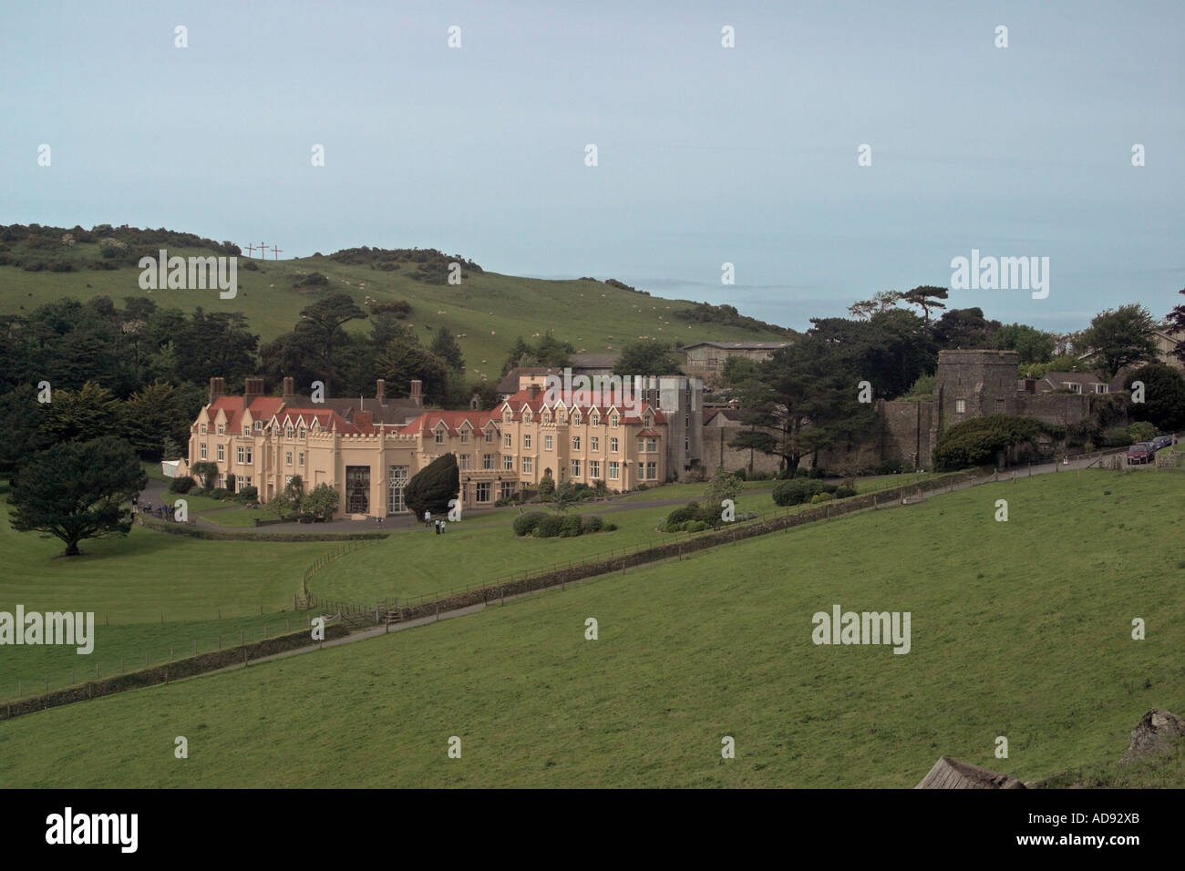 Lee Abbey near Lynton, Devon, UK Stock Photo