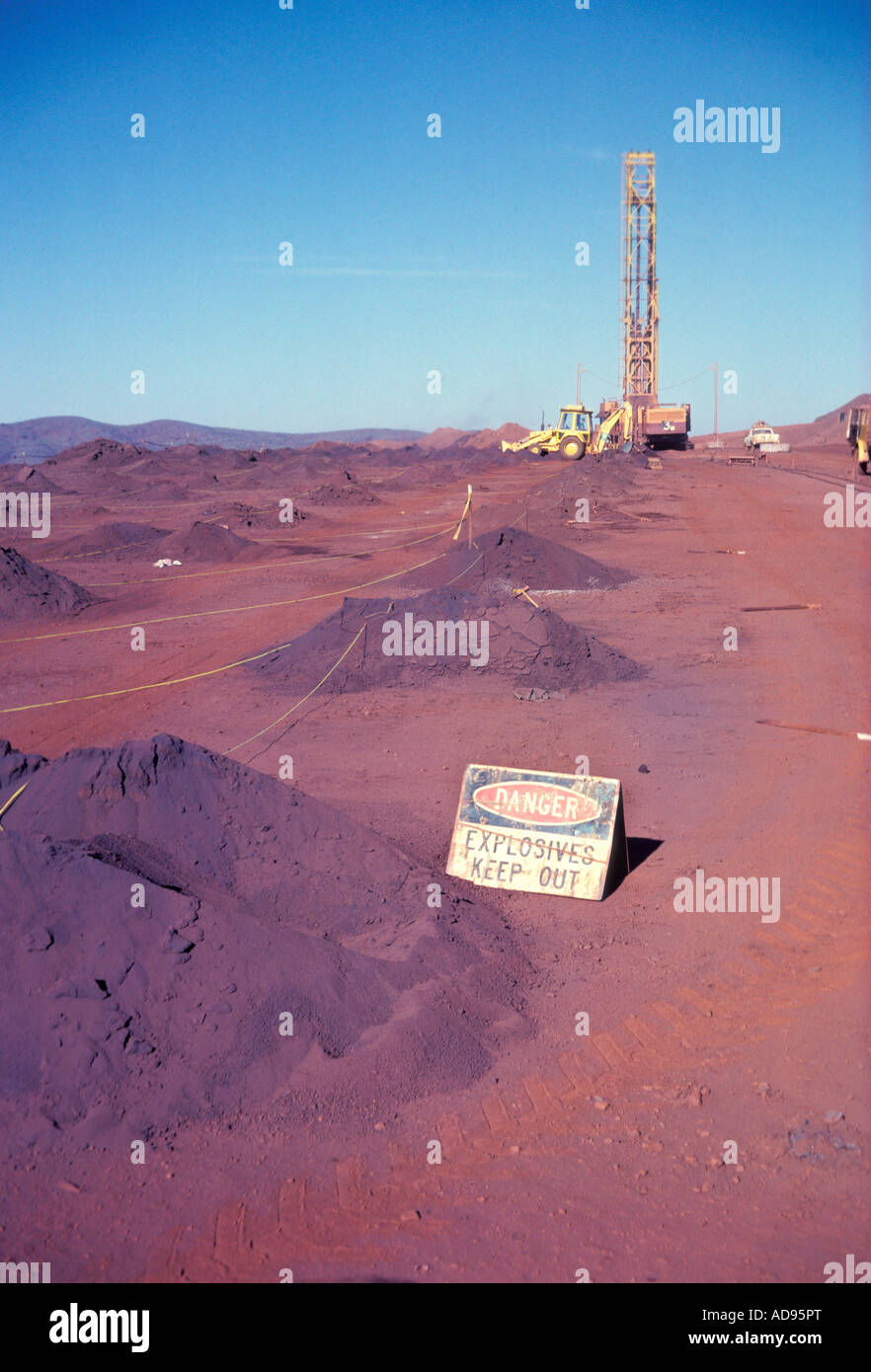 Mt Newman Iron Ore mine Western Australia Stock Photo