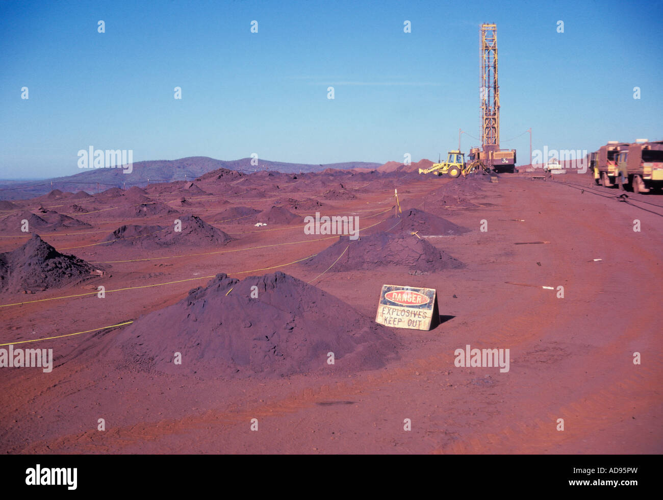 Mt Newman Iron Ore mine Western Australia Stock Photo