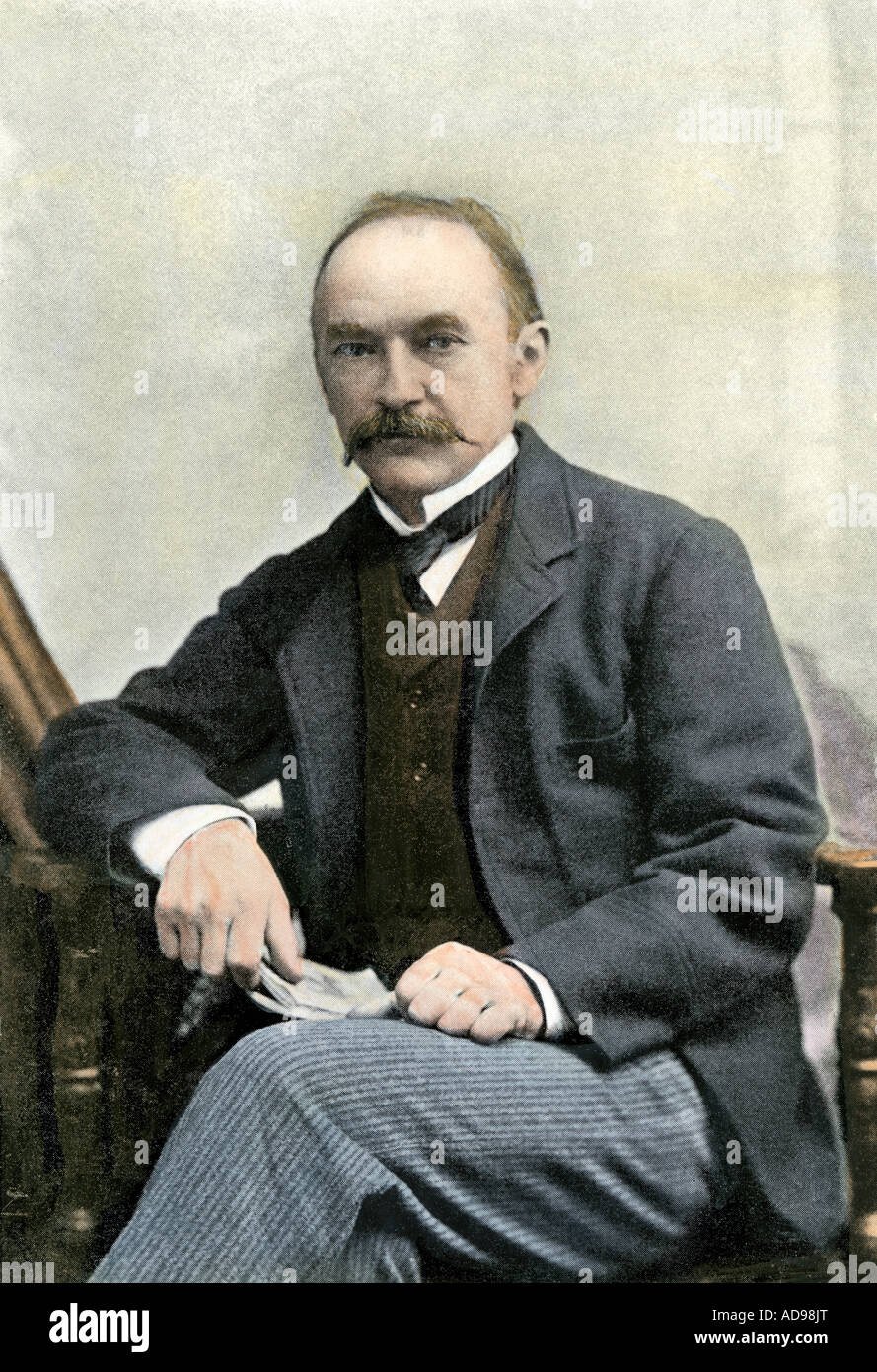 Thomas Hardy. Hand-colored halftone of a photograph Stock Photo