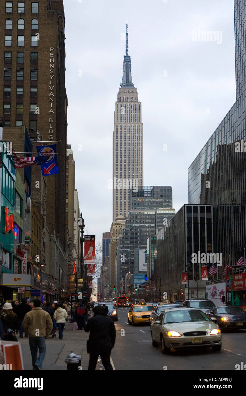 Midtown Manhattan and Empire State Building New York City USA Stock ...
