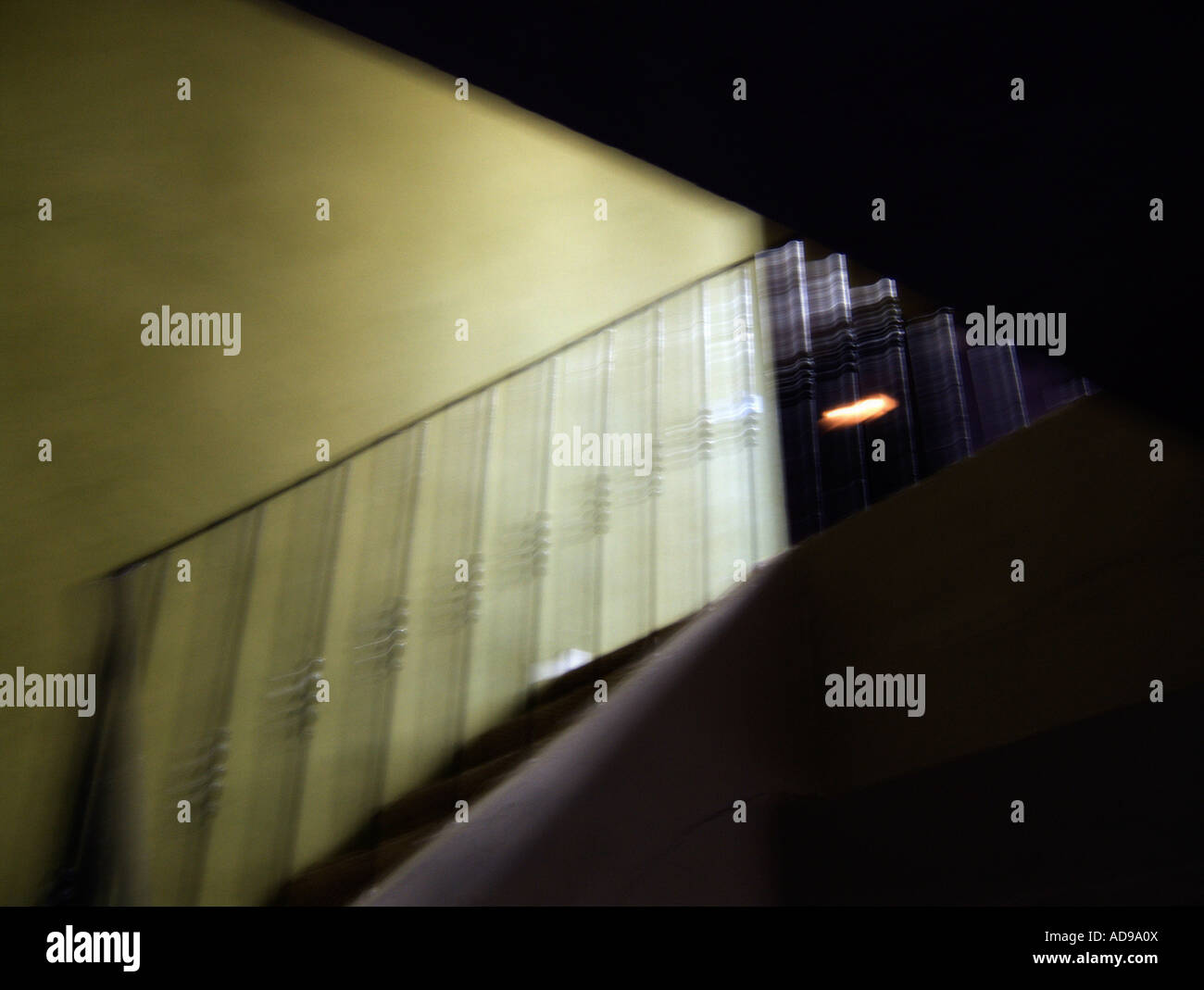 Staircase in movement Stock Photo