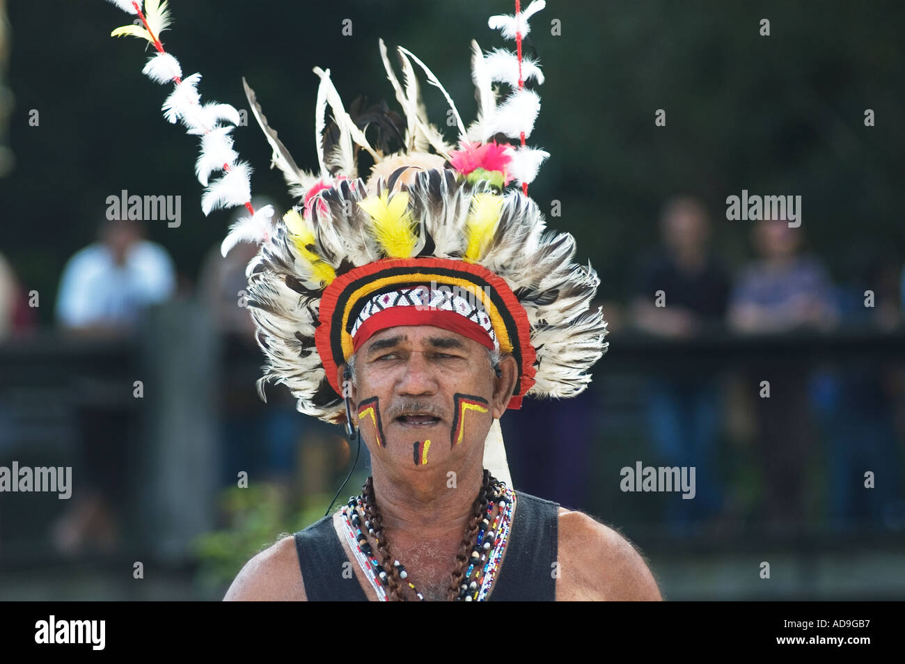 PNG dancer at first persons festival Stock Photo - Alamy