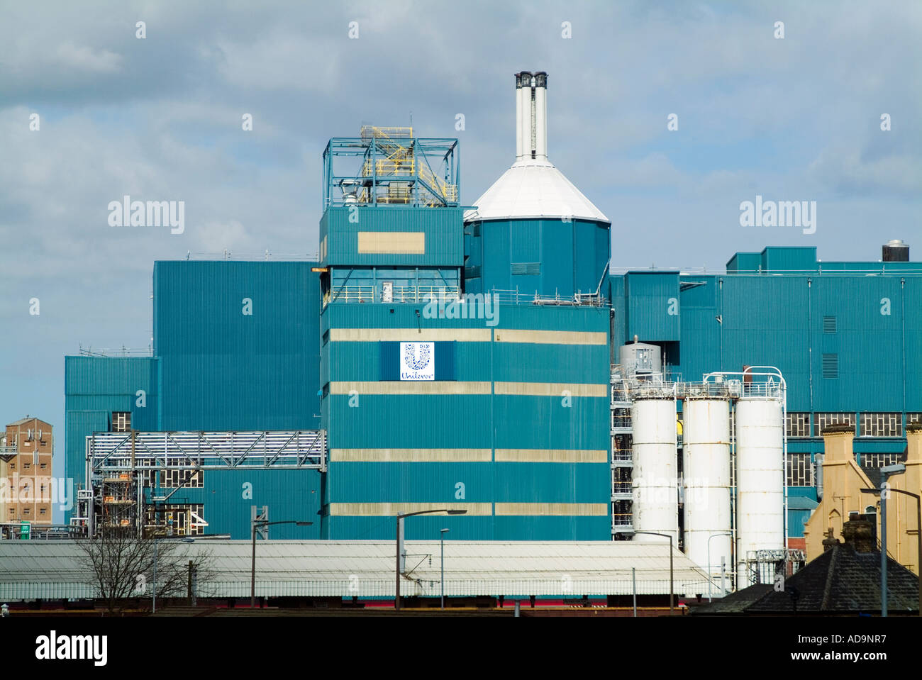 Chemical works in the town of Warrington Stock Photo