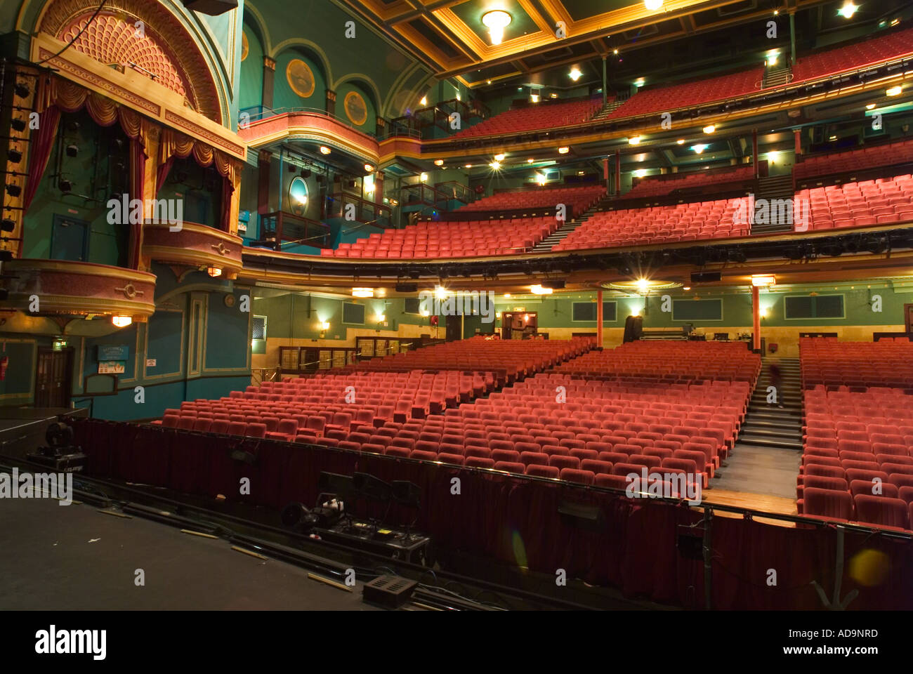Interior of Mayflower Theatre in Southampton Hampshire England Stock