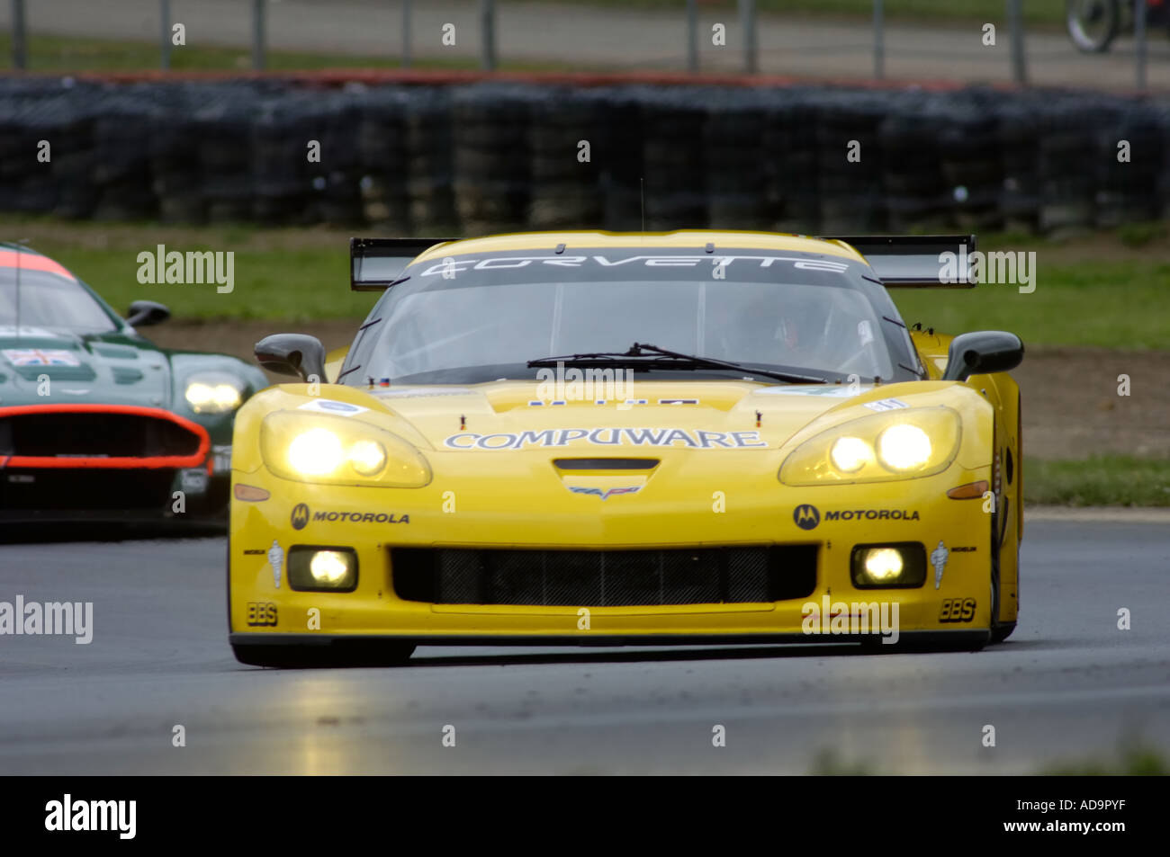 Corvette Racing C6-R driven by Oliver Gavin and Olivier Beretta at the American Le Mans at Mid-Ohio 2006 Stock Photo