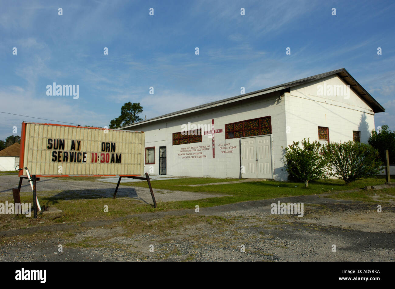 small church in Hoffman North Carolina USA Stock Photo Alamy