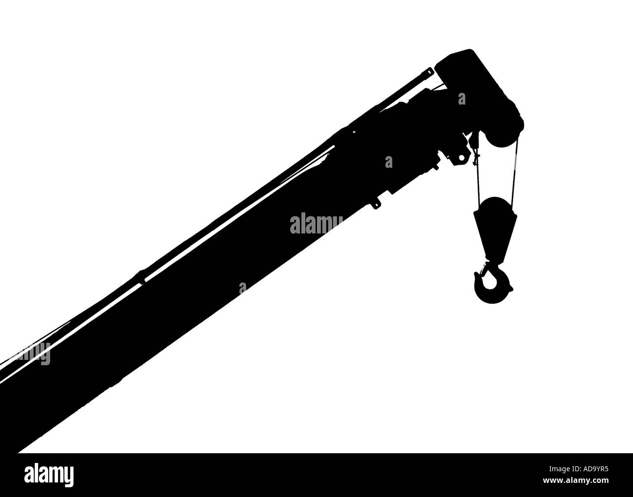 Boom crane detail Black and White Stock Photos & Images - Alamy