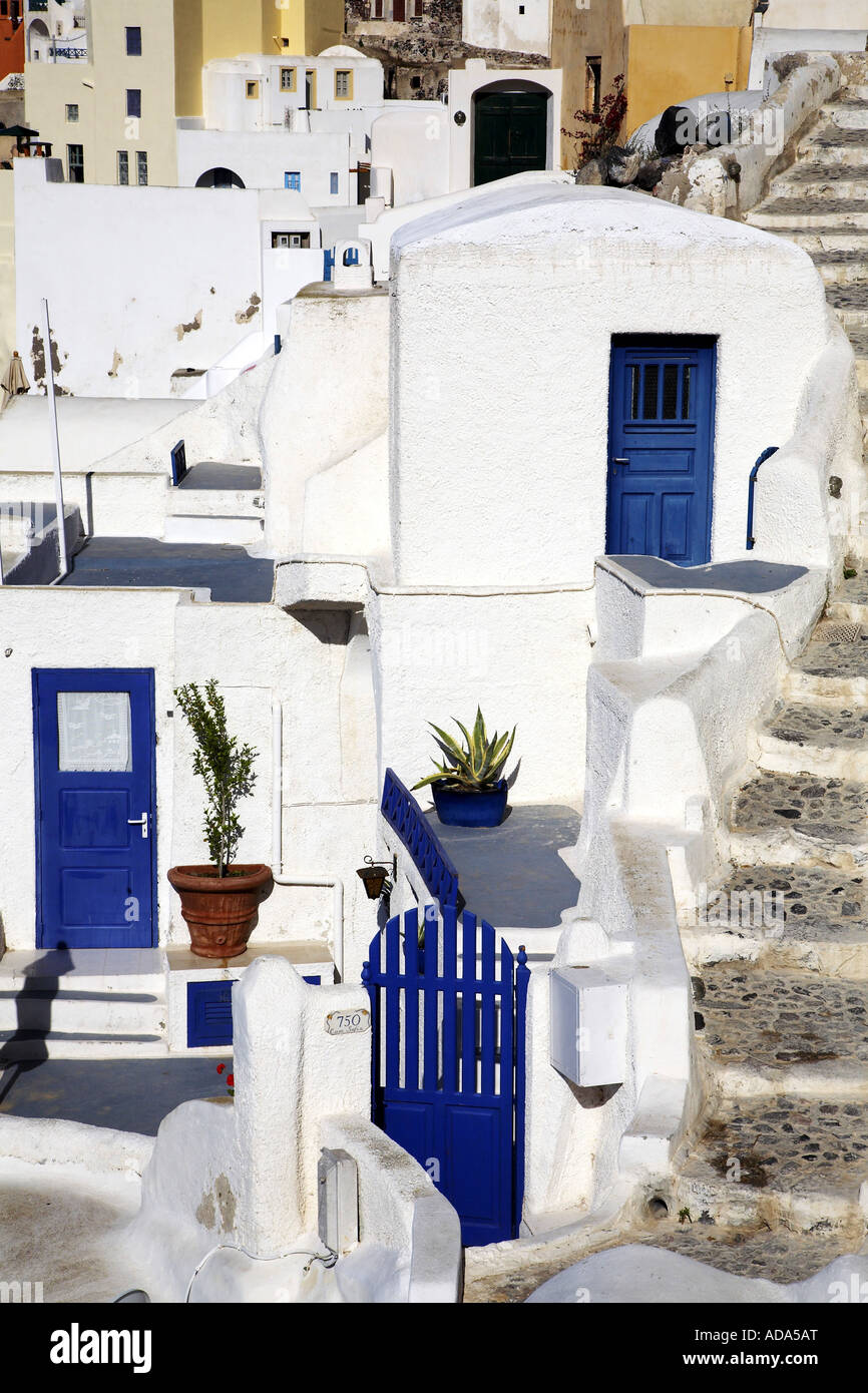 Houses At Old Oia Greece Santorin Oia Stock Photo Alamy