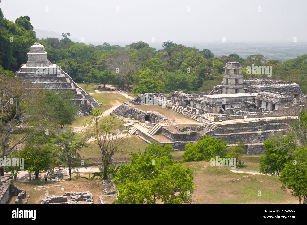 Palace of Palenque archaeological site Mexico Stock Photo - Alamy