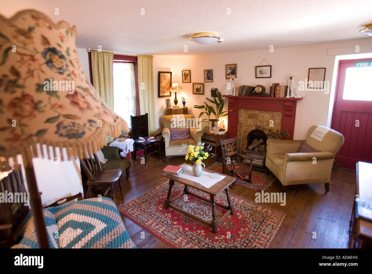 Wales Carmarthenshire Carmarthen Laugharne the Boathouse Dylan Thomas