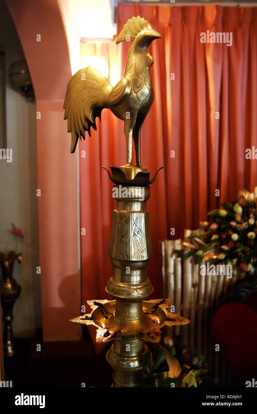 Kandy traditional icon depicting the national bird forest fowl present ...