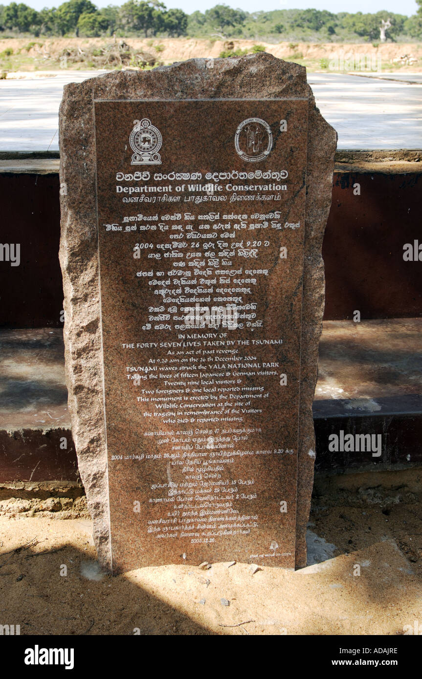 Where is yala national park the tsunami