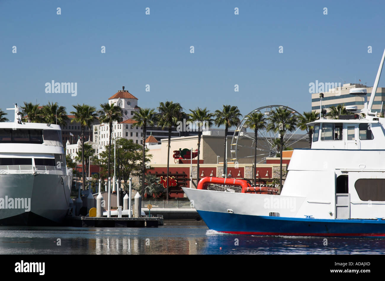 Rainbow Harbor, Long Beach, California, USA Stock Photo
