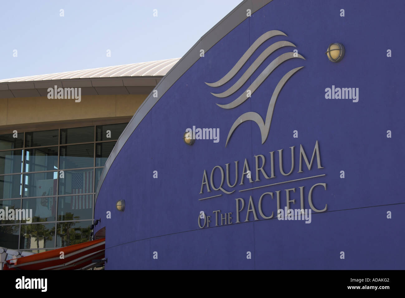 Aquarium of the Pacific, Rainbow Harbor, Long Beach, California, USA Stock Photo