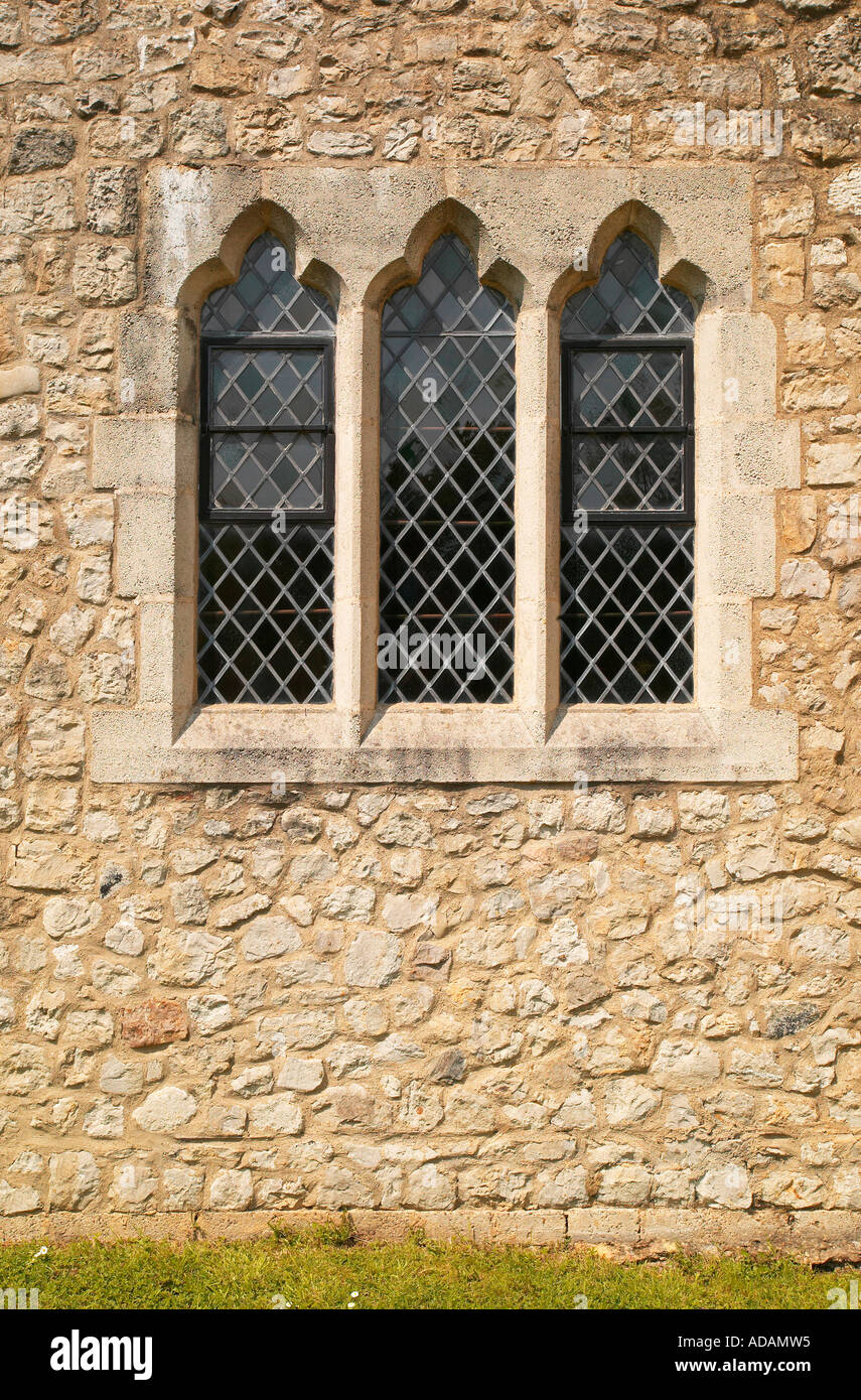 window in medieval stone wall Stock Photo - Alamy