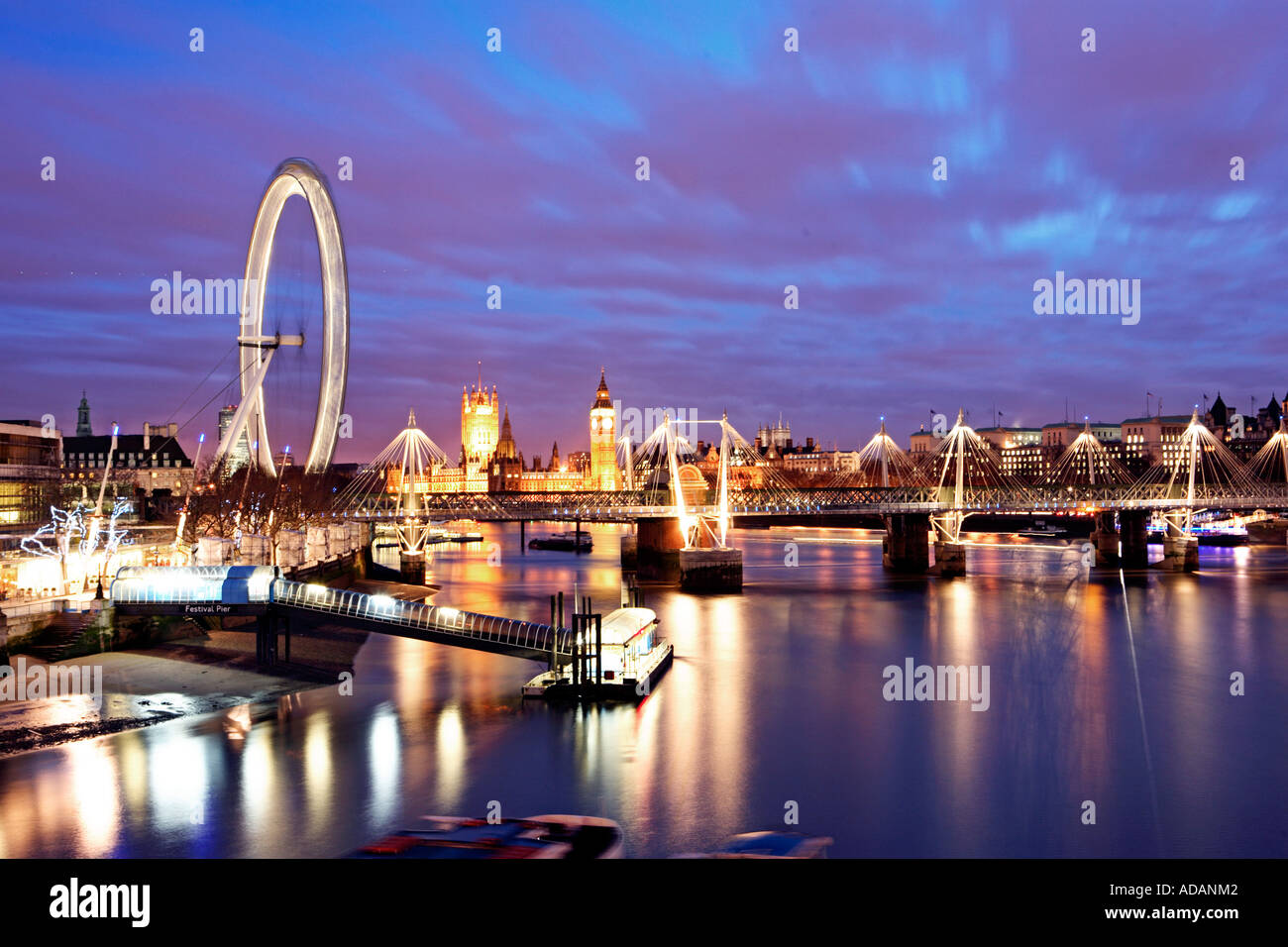 London eye thames river hi-res stock photography and images - Alamy