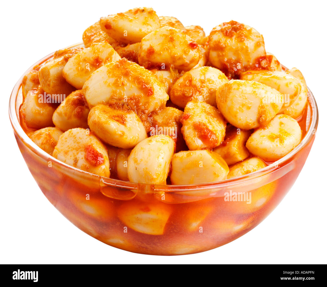 MARINATED GARLIC CLOVES CUT OUT Stock Photo Alamy