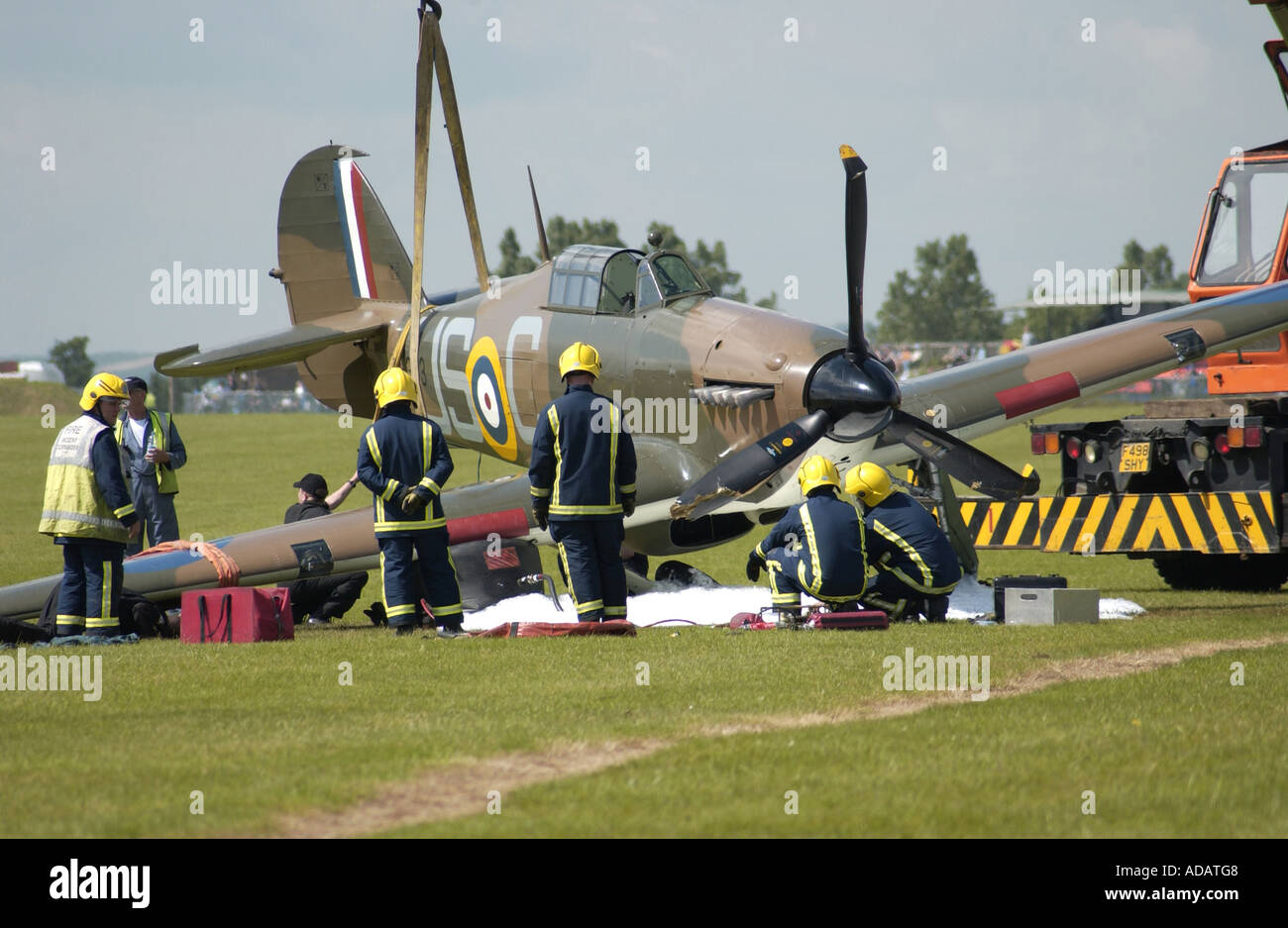 WW2 Hawker Hurricane Crash Scene Stock Photo 7634951 Alamy