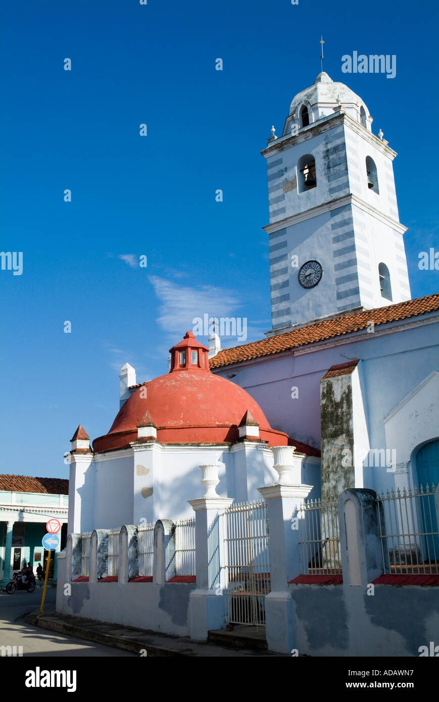 The Parroquial Mayor, a church whose early 16th-century origins make it the country's oldest, Sancti Spiritus, Cuba. Stock Photo