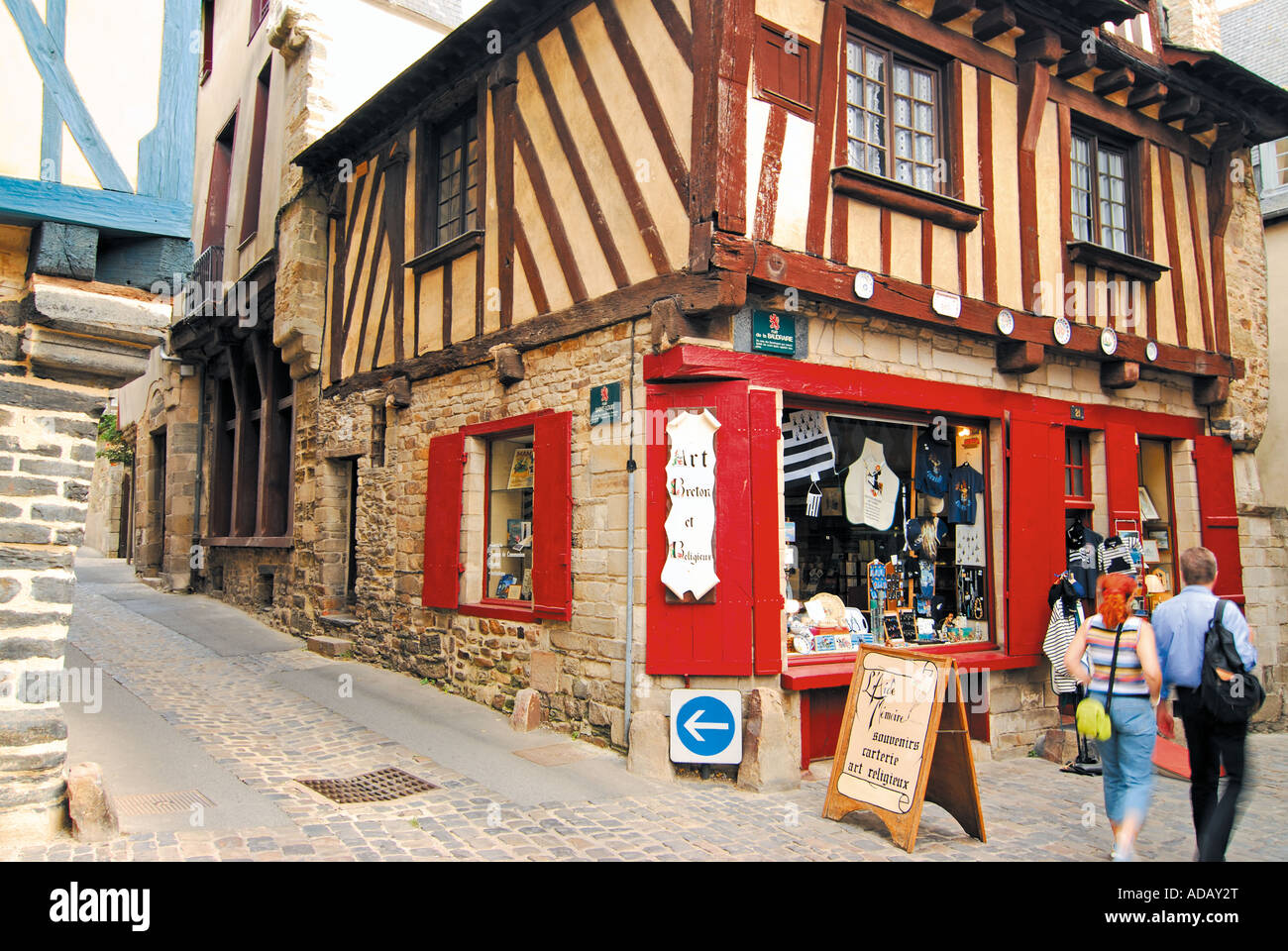 Medieval centre of Vitré, Brittany, France Stock Photo