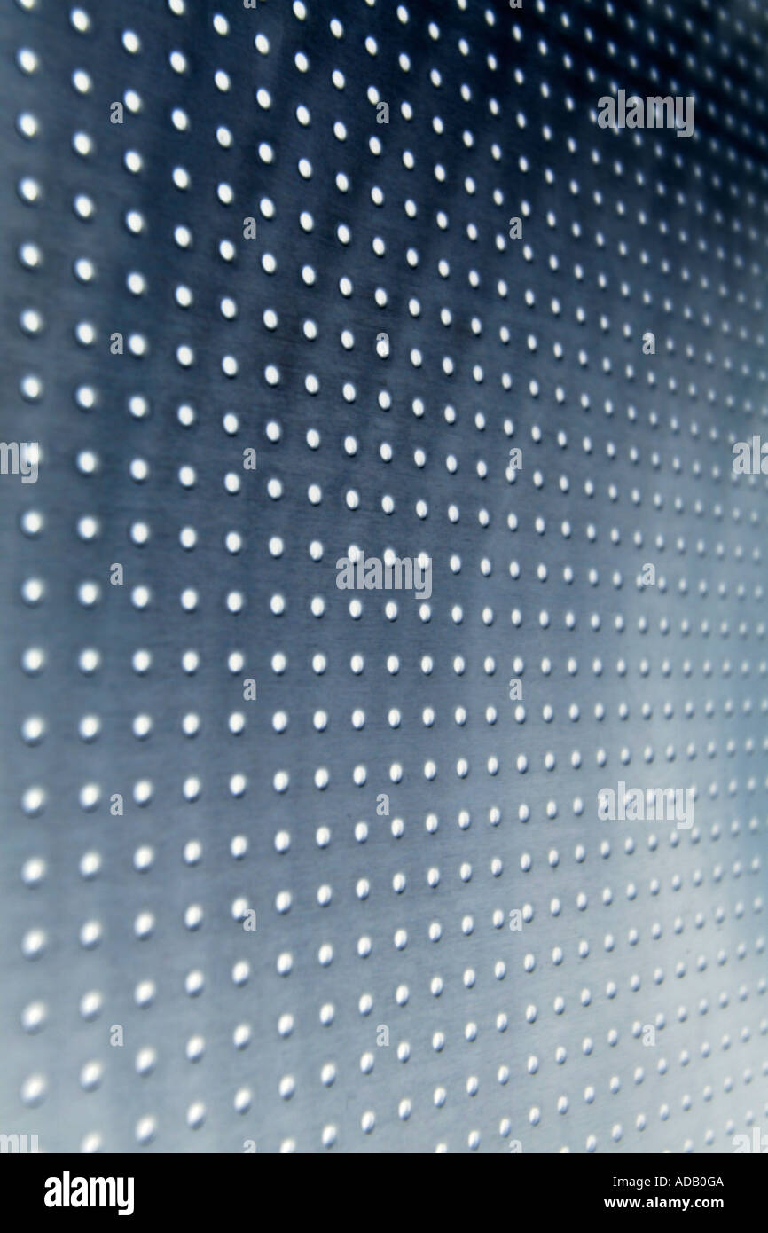 Dotted Metal Surface Stock Photo