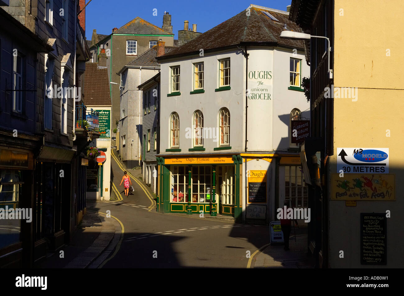 The town of Liskeard in south east Cornwall UK Stock Photo