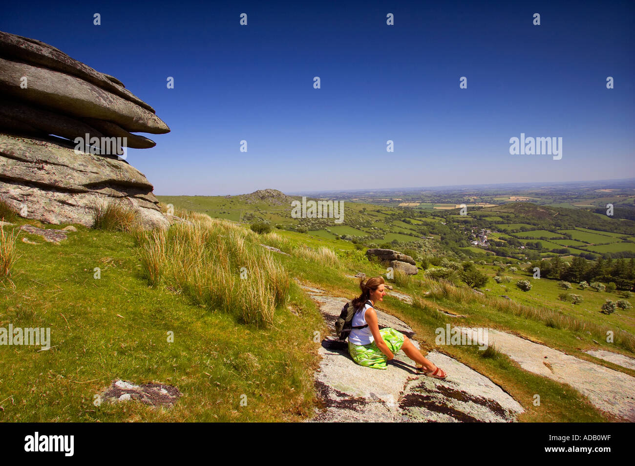 View from Minions near Liskeard in Cornwall UK Stock Photo Alamy