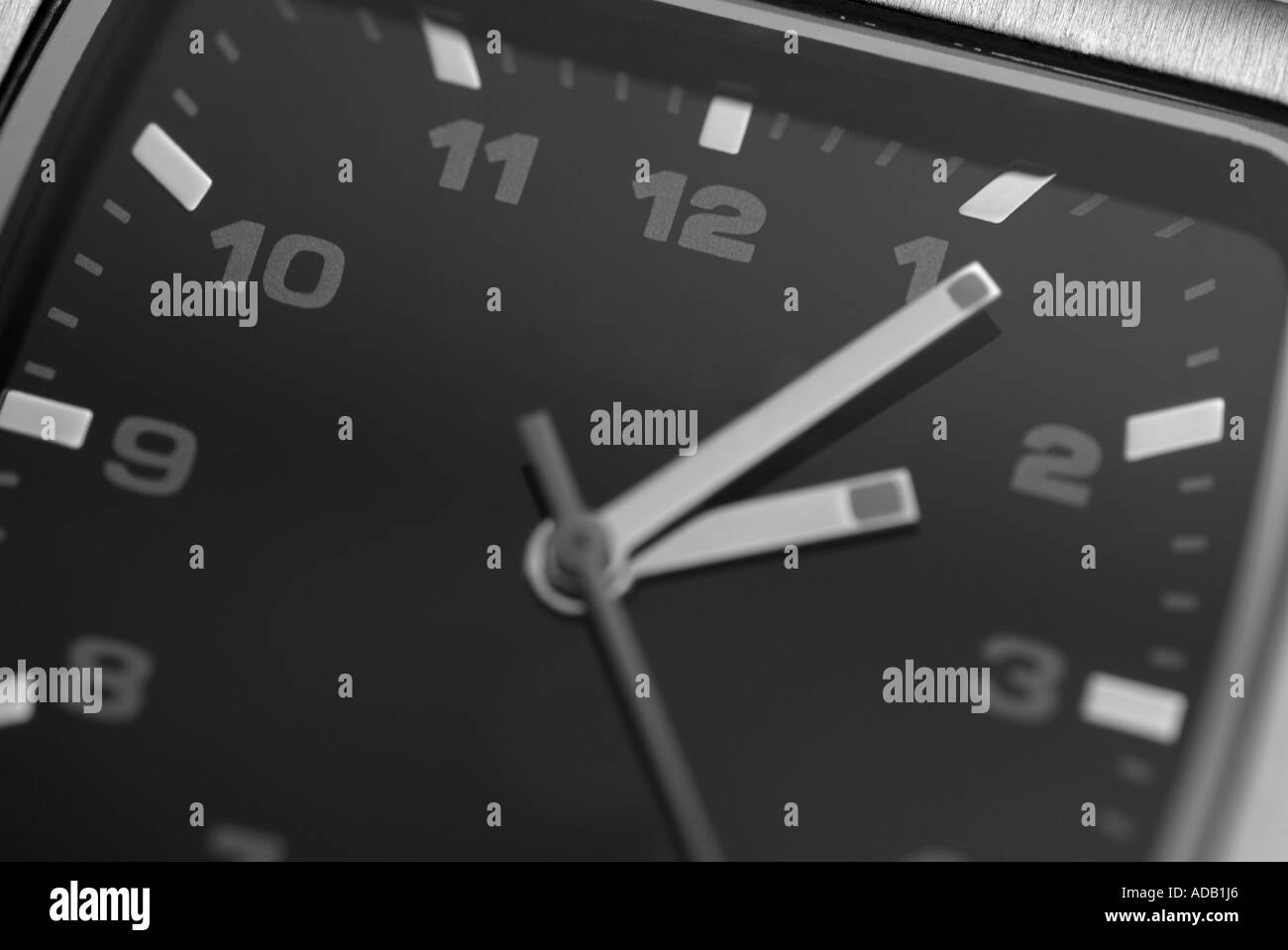 Close Up of the Face of a Wristwatch Stock Photo