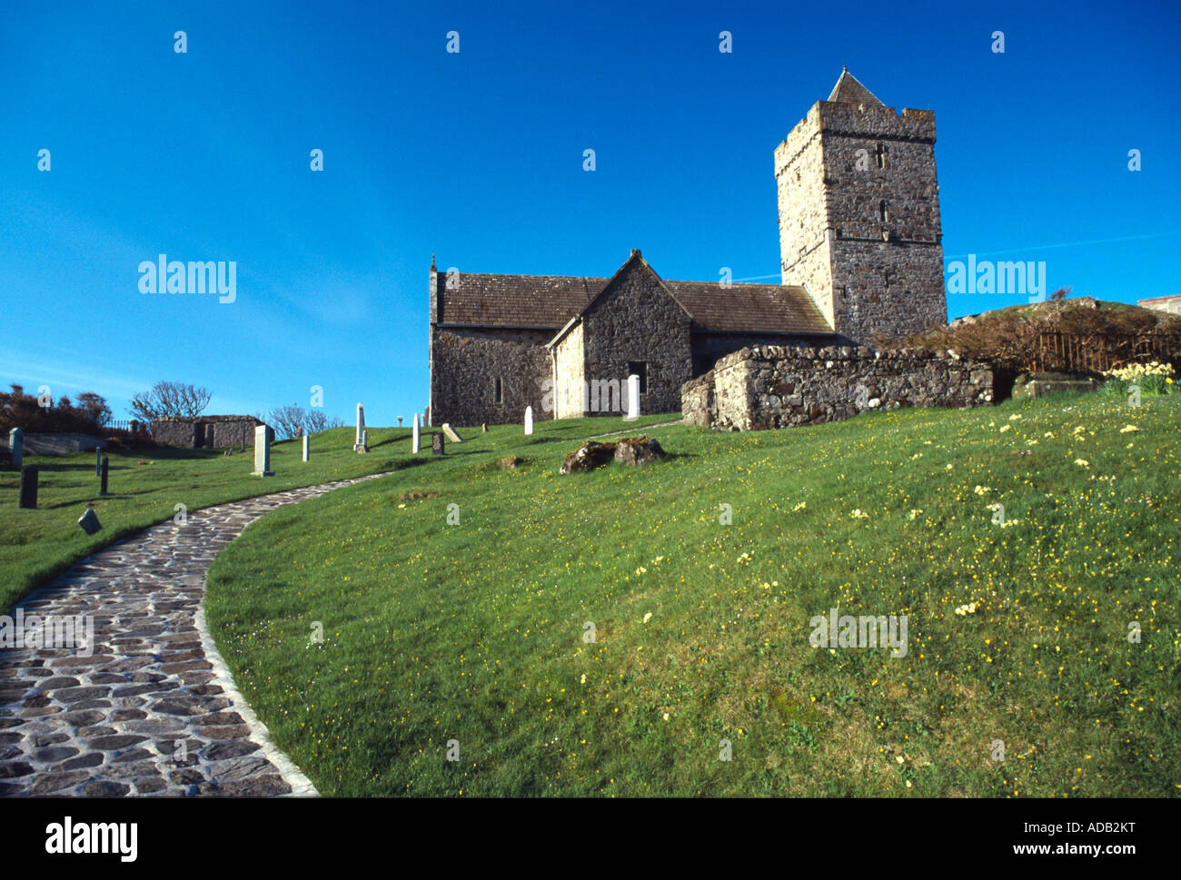 St Clement's Church (Scottish Gaelic: Tur Chliamainn) Rodel, Harris, Scotland western isles Stock Photo