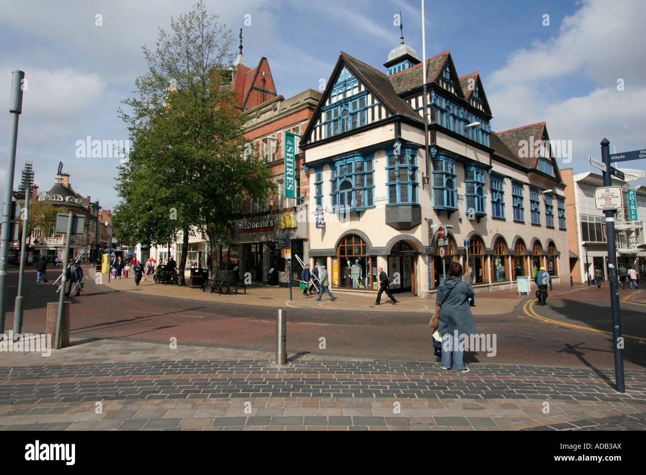 City Centre Leicester East Midlands England Uk Gb Stock Photo Alamy