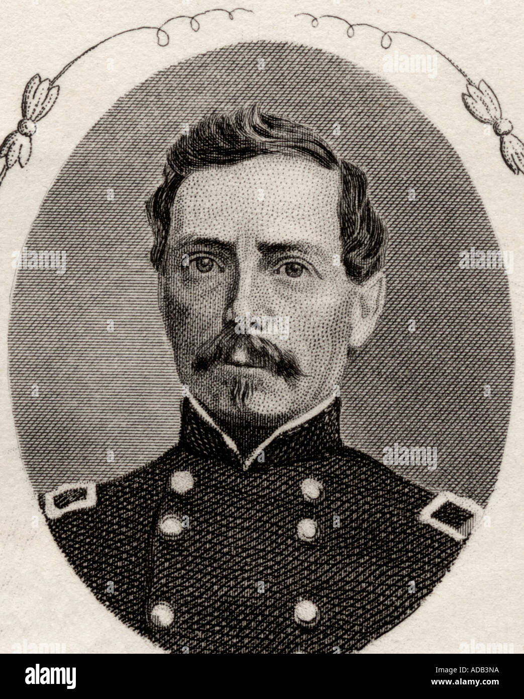 General Pierre Gustave Toutant Beauregard,1818-1893. Confederate General during the American Civil War Stock Photo